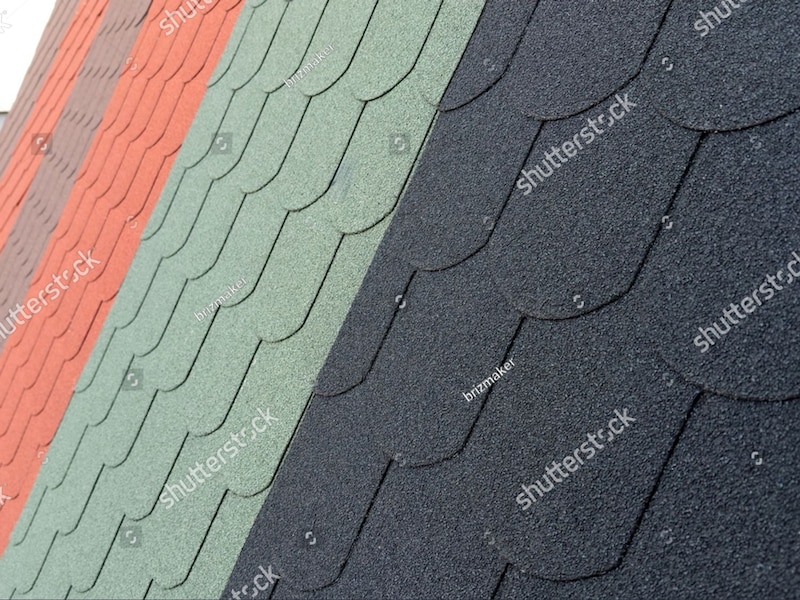 multi-colored roof tiles